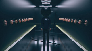 Man suit microphone futuristic 3d - cinema 4 d free wallpaper