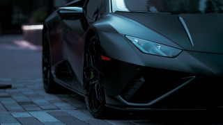 Black lamb car brick road - a brick road next free wallpaper