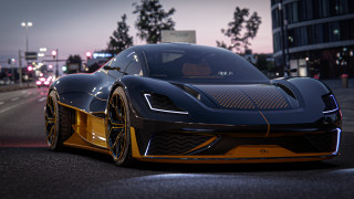 Black yellow sports car night 3 - eleanor best free wallpaper