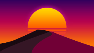 Sunset mountain bird hill orange - orange sun free wallpaper