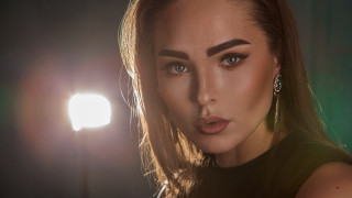 Elina karimova portrait black dress 2 - a green light free wallpaper