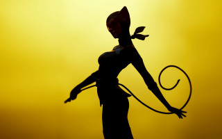 Woman cat ears tails hoop - allen jones free wallpaper