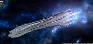 Futuristic space ship flying stars - a futuristic space ship free wallpaper