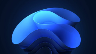 Blue abstract swirl dark background - a blue swirl free wallpaper
