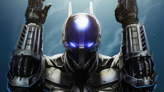 Glowing blue suit helmet mecha - unreal engine 5 free wallpaper