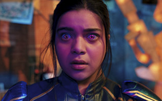 Purple eyes coat blurry background - vfx free wallpaper