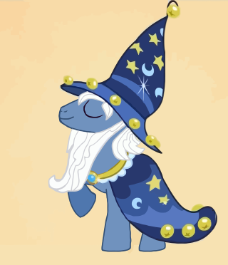 Blue pony hat stars head - a cartoon free wallpaper for tablet