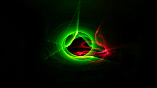 Green red holography raytrace volumetric - benoit b. mandelbrot free wallpaper for desktop
