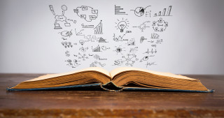 Open book brain drawing light - an open book free wallpaper