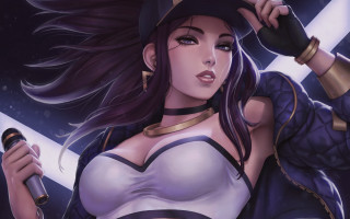 Woman hat uniform microphone sword - fine art free wallpaper