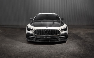 White mercedes pan futurism 3d - sinister free wallpaper