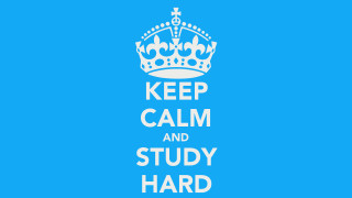 Keep calm study hard white - hard focus free wallpaper