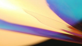 Blurry blue yellow holography beach - a blurry image free wallpaper