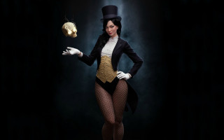 Gothic woman skull golden object - a woman in a costume holding free wallpaper