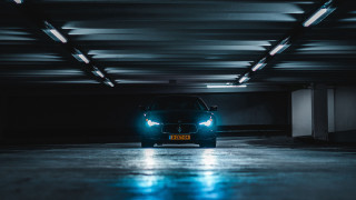 Car parking garage night headlights - intimidating free wallpaper