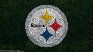 Pittsburgh football logo grass yellow - concrete art free wallpaper