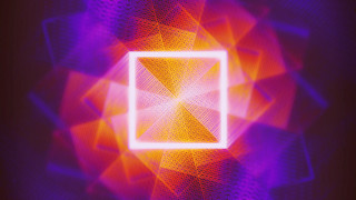 Bright purple orange abstract squares - geometric shape free wallpaper for desktop