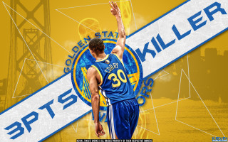 Basketball player blue uniform yellow - banner free wallpaper