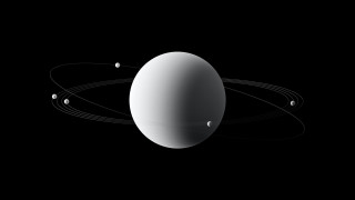 White object four planets bauhaus - planet free wallpaper