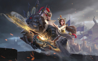 Woman giant robot sword battle - a giant robot free wallpaper