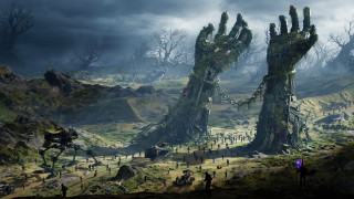 Giant hand forest people dark - cryengine free wallpaper for desktop