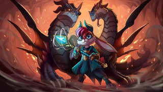 Cartoon character sword dragon glowing - fan qi free wallpaper for desktop