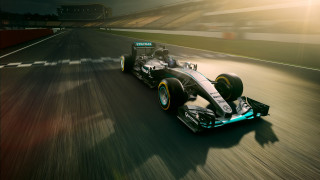 Racing car night motion blur - a track free wallpaper