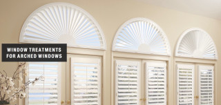 Living room arched windows white - window free wallpaper