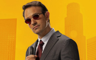 Man suit sunglasses microphone city - dada free wallpaper