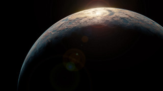 Planet sun moon space star - a bright sun in the background free wallpaper