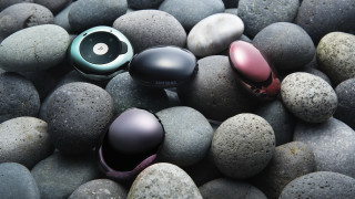 Pile rocks headphones earbuds top - a pile of rocks free wallpaper