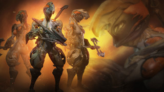 Group people yellow light eve - warframe armor free wallpaper for desktop