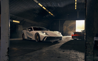 Garage cars light dark door - two car free wallpaper