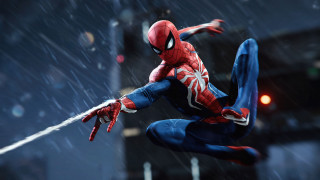 Spiderman midair rain gloves sword - a spider man free wallpaper