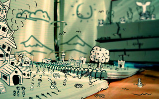 City tree buildings notebook pen - a notebook free wallpaper