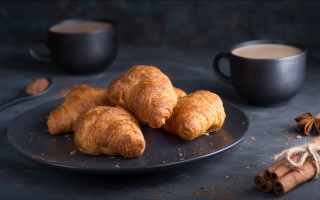 Croissants cinnamon coffee food photorealism - delaunay free wallpaper for desktop