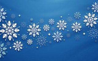 Blue snowflakes stars christmas fireworks - naive free wallpaper