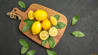 Cutting board lemons leaves rope - david simpson free wallpaper