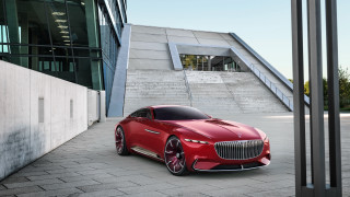 Red car stairs building panfuturism - a red car free wallpaper