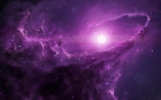 Purple space spiral stars moon - a spiral free wallpaper