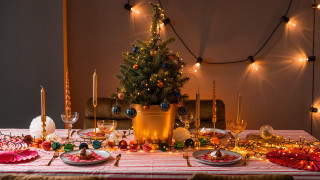 Christmas table decorations food baroque - free christmas wallpaper for desktop
