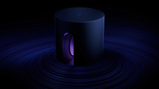 Black purple light pond water - a black object free wallpaper