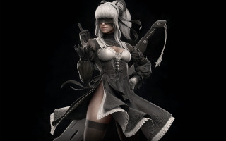 Nier automata cosplay sword blindfold - nier:automata free wallpaper