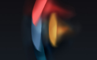 Blurry abstract blue yellow red - a blurry image free wallpaper