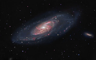 Colorful spiral space starfield galaxy - object in the sky free wallpaper