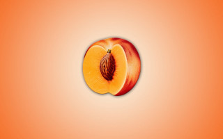 Peach half orange background massurrealism - an orange background free wallpaper