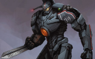 Robot sword helmet mecha glowing - mecha free wallpaper for desktop