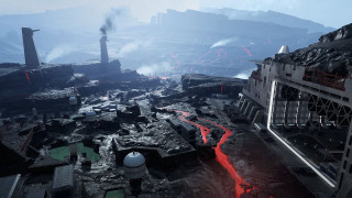 Sci fi futuristic landscape space - cryengine free wallpaper for desktop