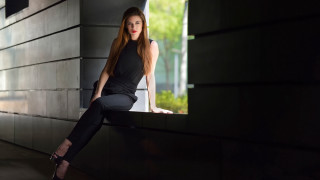 Aramenta vail black dress portrait - a black dress and heels free wallpaper
