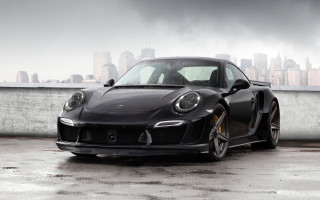 Black porsche city rain matte - the rain free wallpaper